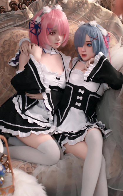 Rem e Ram, as gêmeas oni • SiliconGirls