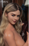 Torso Carlee com mãos, a sua loira explosiva • SiliconGirls