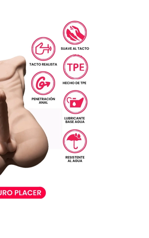Busto realista masculino SG21, todo placer • SiliconGirls