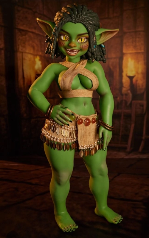 Kaela, a tua goblin ardente das masmorras • SiliconGirls