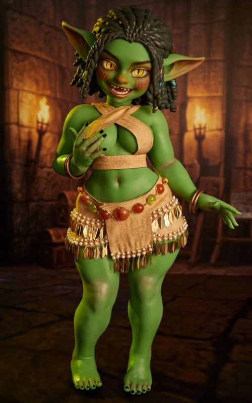 Kaela, a tua goblin ardente das masmorras • SiliconGirls