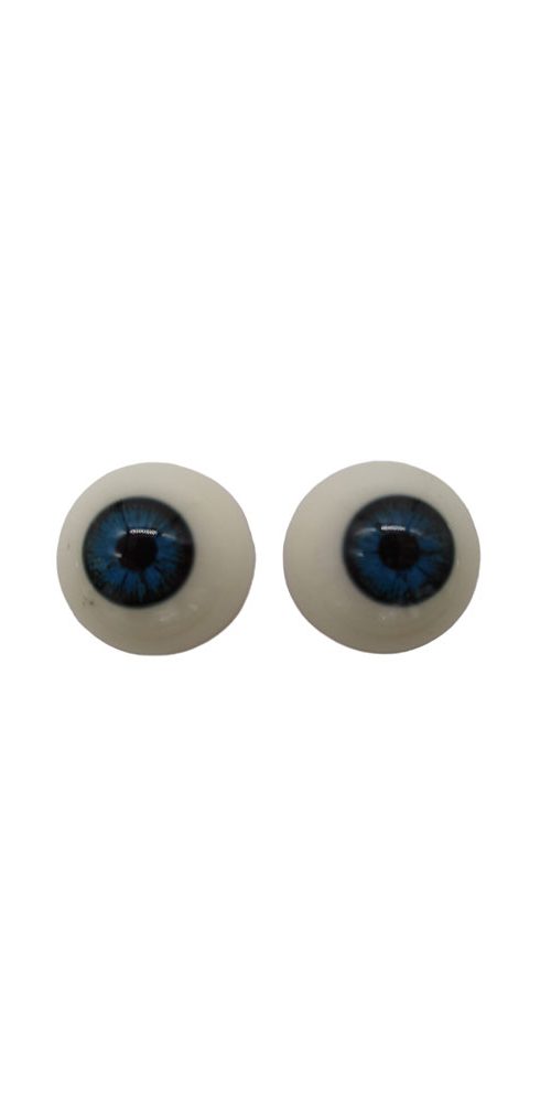 accesorio ojos doll 25mm azul