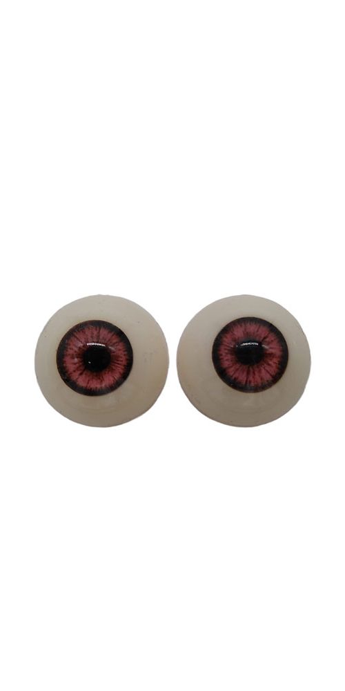 accesorio ojos doll 25mm marron claro