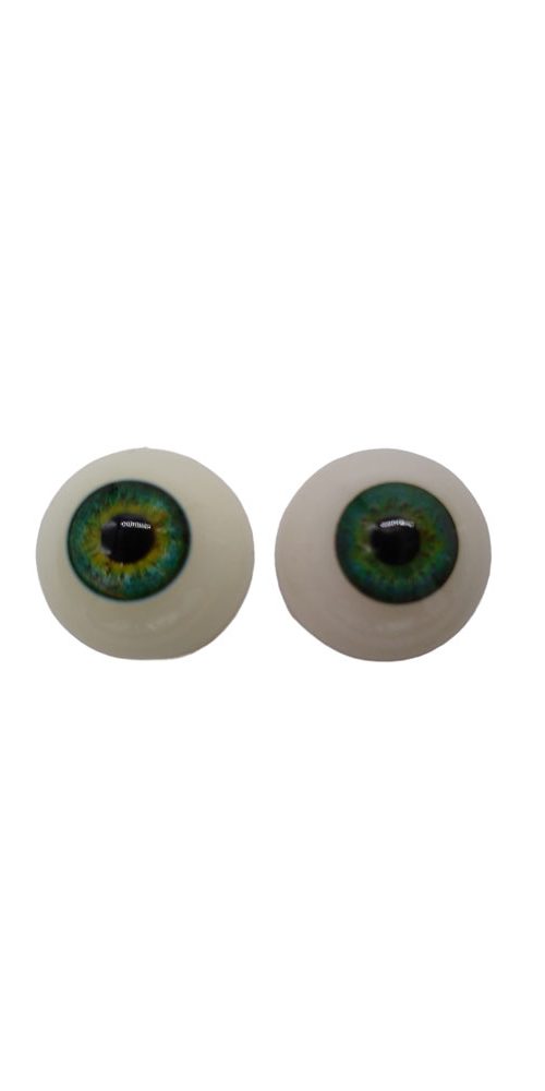 accesorio ojos doll 25mm verde