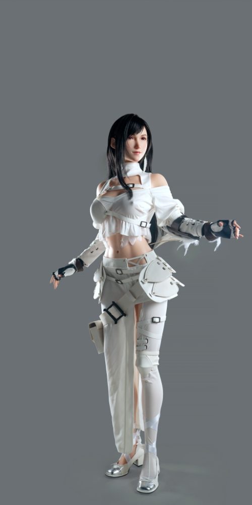 tifa 171g 26 1 claro silicona game lady doll 02